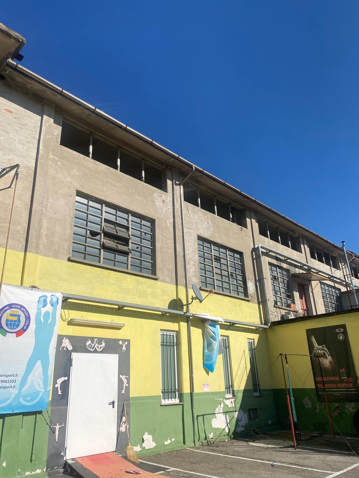 Vista corridoio collegamento tra laboratori